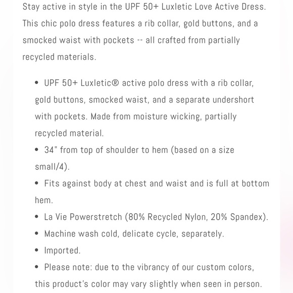 Lilly Pulitzer Love Luxletic Dress Hydra Blue Dandy Lions - Picture 3 of 9